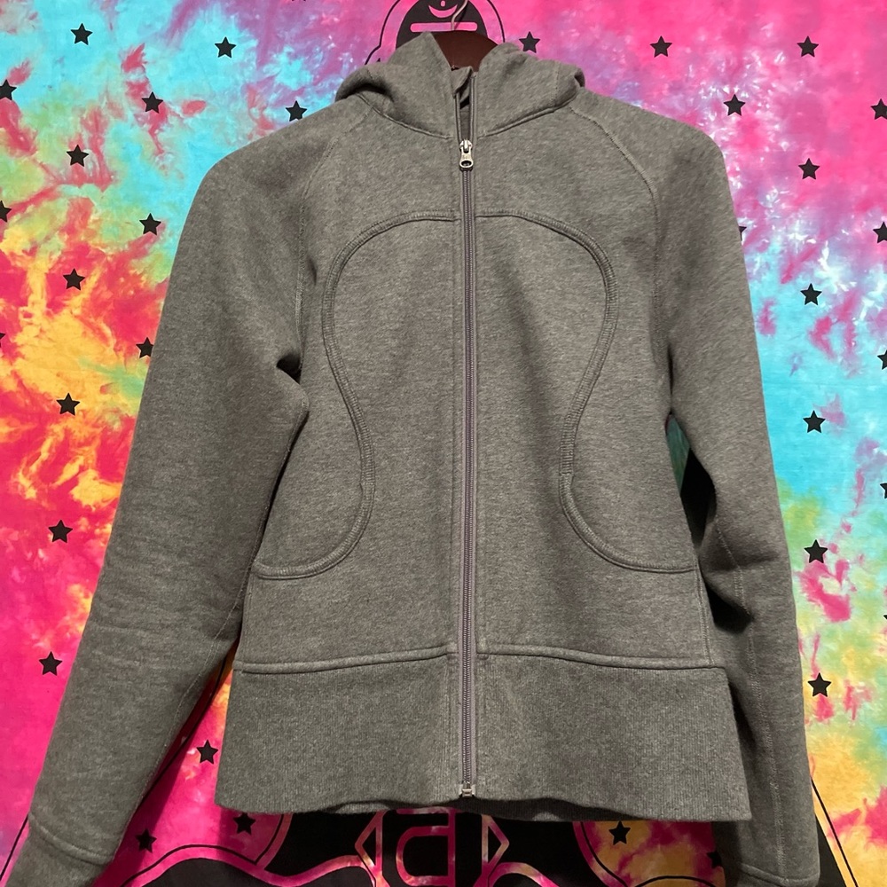 Lululemon Gray scuba hoodie sweatshirt